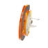 M189FA-CLP by PETERSON LIGHTING - LED Clear Light, Single Diode, w/ Reflex, Flange, 2.5", amber, bulk pack