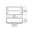 M419 by PETERSON LIGHTING - Incandescent Combination Rear Light, Rectangular, Red/Amber, 8.3125"X3.3125", red + amber, bulk pack