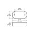 V180A by PETERSON LIGHTING - 180 Series Piranha&reg; LED Oval LED Clearance/Side Marker Light with Reflex - Amber, LED Clearance/Marker with Reflex