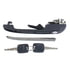 Meyle 1008370011 Exterior Door Handle Front Passenger Side (RH) Exterior Door Handle with Lock Barrel