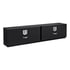 UWS TBTS-96-BLK Truck Bed Side Rail Tool Box Gloss Black Aluminum 96" Double-Door Topside Truck Tool Box