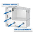 TT-75-COMBO by UWS - 75-Gallon Combo Bright Aluminum Transfer Tank