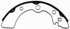 Wagner PAB428 Drum Brake Shoe BRAKE SHOE SET