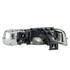 111155 by ANZO - Crystal Headlight Set; Clear Lens; Black Housing; Pair;