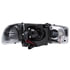 111303 by ANZO - Projector Headlight Set; Clear Lens; Black Housing; Pair; w/U-Bar;