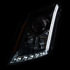 111308 by ANZO - Projector Headlight Set; Clear Lens; Black Housing; Pair; w/Plank Style Design;