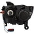 111328 by ANZO - Projector Headlight Set; Clear Lens; Chrome Housing; Pair; w/Plank Style Design;