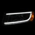 111328 by ANZO - Projector Headlight Set; Clear Lens; Chrome Housing; Pair; w/Plank Style Design;