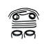 KF1006-10 by FAIRCHILD - Belt Weatherstrip - Window Channel / Door Seal Kit, RH & LH, Inner & Outer