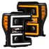 Anzo 111388 Headlight Set Projector Headlight Set; w/Plank Style Switchback; Black w/Amber;