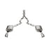 21274 by CORSA - 3.0' DUAL REAR EXIT XTREME CAT-BACK