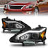 121569 by ANZO - Projector Headlight Set; Black Housing; w/Light Bar;