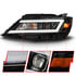 121574 by ANZO - Projector Headlight Set; Square; LED Bar Headlights; w/ Black Housing;