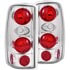 211008 by ANZO - Tail Light Assembly; Clear Lens; Chrome Housing; Pair;