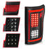 311285 by ANZO - Tail Light Assembly; LED; Clear Lens; Black Housing; Red/White Light Color; G2; Pair;