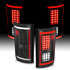 311285 by ANZO - Tail Light Assembly; LED; Clear Lens; Black Housing; Red/White Light Color; G2; Pair;