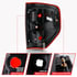 311299 by ANZO - Tail Light Assembly; Red/Clear Lens; w/o Bulb; Pair;
