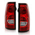 311302 by ANZO - Tail Light Assembly; Red/Clear Lens; w/Black Trim; OE Replacement;