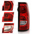 311302 by ANZO - Tail Light Assembly; Red/Clear Lens; w/Black Trim; OE Replacement;