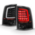 Anzo 311318 Tail Light Set Tail Light Assembly; LED; Clear Lens; Black Housing; w/Plank Style Design; Pair;