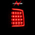 311318 by ANZO - Tail Light Assembly; LED; Clear Lens; Black Housing; w/Plank Style Design; Pair;