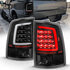 311318 by ANZO - Tail Light Assembly; LED; Clear Lens; Black Housing; w/Plank Style Design; Pair;