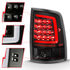 311318 by ANZO - Tail Light Assembly; LED; Clear Lens; Black Housing; w/Plank Style Design; Pair;