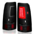 Anzo 311334 Tail Light Set Tail Light Assembly; LED; Smoke Lens; Black; Pair;