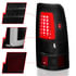 Anzo 311334 Tail Light Set Tail Light Assembly; LED; Smoke Lens; Black; Pair;