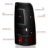 Anzo 311334 Tail Light Set Tail Light Assembly; LED; Smoke Lens; Black; Pair;