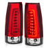 311346 by ANZO - Tail Light Assembly; LED; Red/Clear Lens; Chrome Housing; Pair;