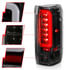 311350 by ANZO - Tail Light Assembly; LED; Clear Lens; Black Housing; Pair;