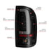 311354 by ANZO - Tail Light Assembly; LED; Smoke Lens; Black Housing; Pair;