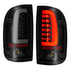 311354 by ANZO - Tail Light Assembly; LED; Smoke Lens; Black Housing; Pair;