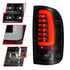 311354 by ANZO - Tail Light Assembly; LED; Smoke Lens; Black Housing; Pair;