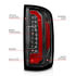 311432 by ANZO - Tail Light Assembly; LED; w/Red Light Bar; Black Housing; Clear Lens;