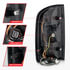 Anzo 311433 Tail Light Set Tail Light Assembly; LED; w/Red Light Bar; Black Housing; Smoke Lens;