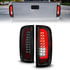 Anzo 311433 Tail Light Set Tail Light Assembly; LED; w/Red Light Bar; Black Housing; Smoke Lens;