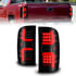 311451 by ANZO - Tail Light Assembly; LED; Smoke Lens; Black Housing; w/Light Bar; Pair;