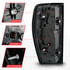 Anzo 311459 Tail Light Set Tail Light Assembly; Full LED; LED Tube; Sequential Signal; Black Housing; Clear Lens; Pair;