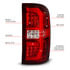 311466 by ANZO - Tail Light Assembly; LED; Clear/Red Lens; Chrome Housing; w/Sequential Signal; w/C-Light Ba; Pair;