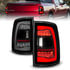 311470 by ANZO - Tail Light Assembly; LED; Smoke Lens; Black Housing; w/Sequential; Pair;