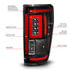 Anzo 311473 Tail Light Set Tail Light Assembly; Sequential LED Turn Signal; Black Housing; BLIS Cover; Clear Lens; Pair;