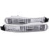 Anzo 511007 Turn Signal / Parking Light Assembly Euro Parking Lights; Clear Lens; Chrome Housing; Pair;