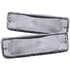 Anzo 511019 Turn Signal / Parking Light Assembly Euro Parking Lights; Clear Lens; Chrome Housing; Amber Reflector; Pair;