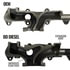 1045965 by BD DIESEL - Exhaust Manifold; Performance Stock Replacement For Use w/Holset HE351 Turbo; Incl. Manifold/Studs/Plug 1/8 in. NPT/Nut;