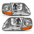 111438 by ANZO - Crystal Headlight Set; Clear Lens w/Parking Light; G2;