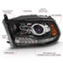 111439 by ANZO - Projector Headlight Set w/Halo; Amber Lens; Black Housing; Pair; w/Plank Style Switchback;