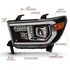 111447 by ANZO - Projector Headlight Set; Light Bar H.L; w/Black Amber Lens; w/Halogen Bulb;