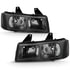 Anzo 111474 Headlight Assembly Crystal Headlight Set; Clear Lens; Black Housing; Pair;